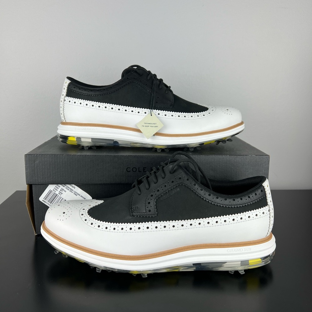 Cole Haan Men's ØriginalGrand OG Tour Waterproof Golf Shoe C36155 NEW
